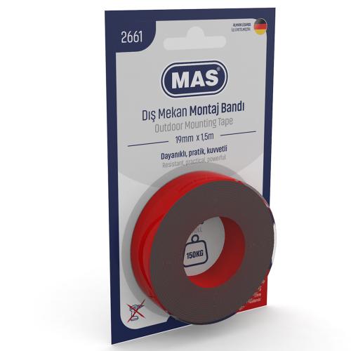 Mas Montaj Bandı Dış Mekan Güçlü 19 Mm X 1,5 M 2661 - - Mas - Fiyatı -