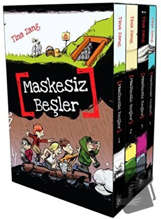 Maskesiz Beşler Serisi - 4 Kitap - Tina Zang - Parodi Yayınları - Fiya