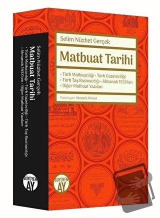 Matbuat Tarihi (Ciltli) - Selim Nüzhet Gerçek - Büyüyen Ay Yayınları -