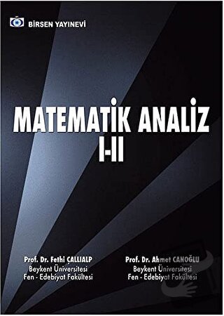 Matematik Analiz 1 - 2 - Ahmet Canoğlu - Birsen Yayınevi - Fiyatı - Yo