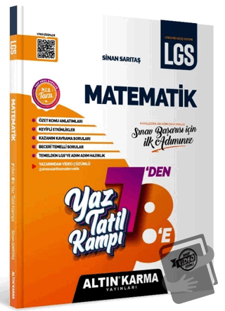 Matematik Yaz Tatil Kampı LGS 7-8. Sınıf Hazırlık - Kolektif - Altın K