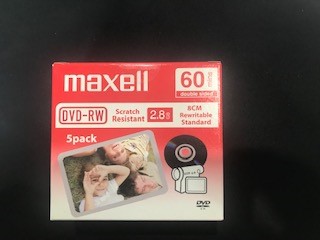 Maxell Dvd-Rw 2.8Gb 8Cm Rewritable Standar Kamera Dvd - - Maxell - Fiy