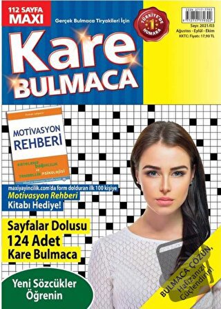 Maxi Kare Bulmaca 7 - Kolektif - Maxi Yayıncılık - Fiyatı - Yorumları 