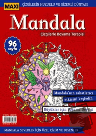 Maxi Mandala Çizgilerle Boyama Terapisi 8 - Bertan Kodamanoğlu - Maxi 