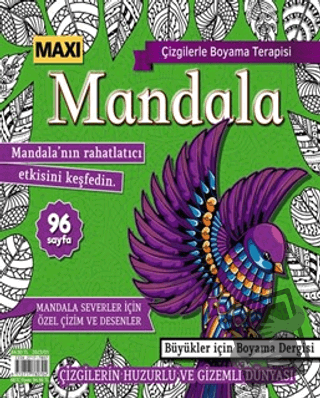 Maxi Mandala Çizgilerle Boyama Terapisi 9 - Bertan Kodamanoğlu - Maxi 