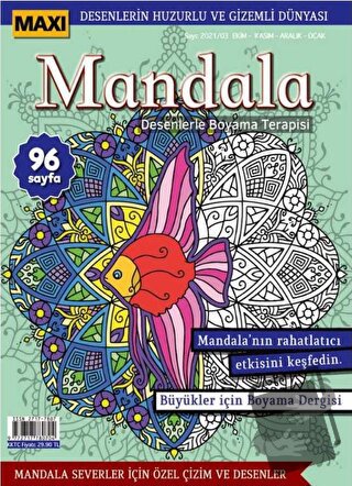 Maxi Mandala Desenlerle Boyama Terapisi 5 - Kolektif - Maxi Yayıncılık