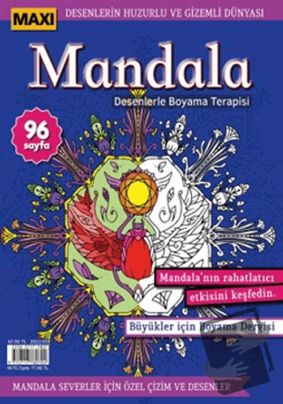 Maxi Mandala Desenlerle Boyama Terapisi 8 - Bertan Kodamanoğlu - Maxi 