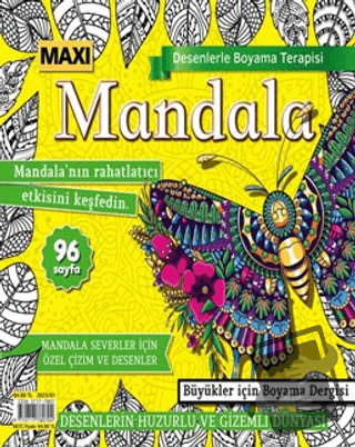 Maxi Mandala Desenlerle Boyama Terapisi 9 - Bertan Kodamanoğlu - Maxi 