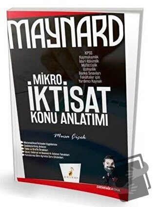 Maynard Mikro İktisat Konu Anlatımı 2019 - Musa Çiçek - Pelikan Tıp Te