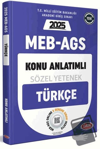 MEB AGS Sözel Yetenek Türkçe Konu Anlatımlı - Kolektif - Data Yayınlar