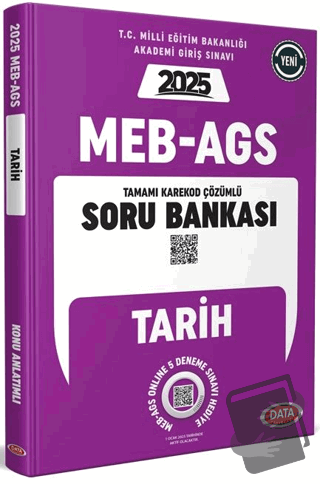 MEB AGS Tarih Soru Bankası Karekod Çözümlü - Kolektif - Data Yayınları