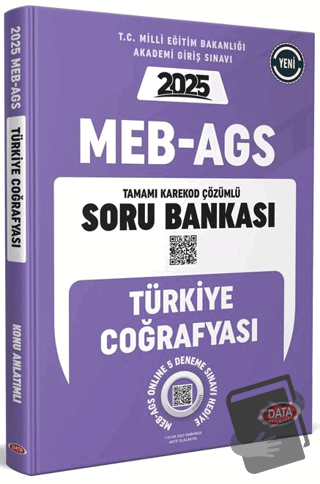 MEB AGS Türkiye Coğrafyası Soru Bankası - Kolektif - Data Yayınları - 