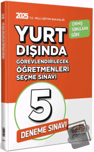 MEB Yurt Dışında Görevlendirilecek Öğretmenleri Seçme Sınavı 5 Deneme 