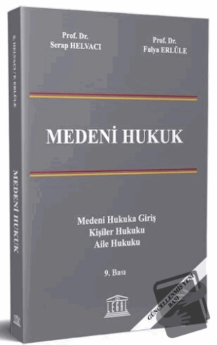 Medeni Hukuk - Fulya Erlüle - Legal Yayıncılık - Fiyatı - Yorumları - 