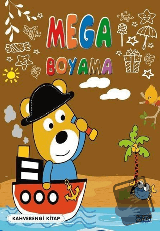 Mega Boyama-Kahverengi Kitap - Kolektif - Parıltı Yayınları - Fiyatı -