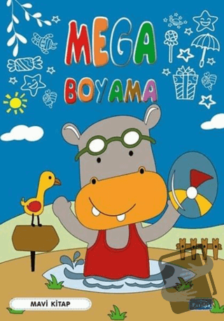 Mega Boyama-Mavi Kitap - Kolektif - Parıltı Yayınları - Fiyatı - Yorum