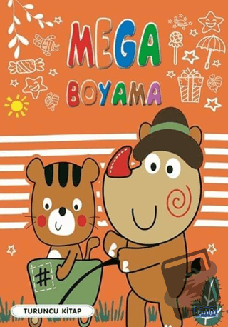 Mega Boyama-Turuncu Kitap - Kolektif - Parıltı Yayınları - Fiyatı - Yo