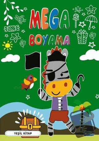 Mega Boyama-Yeşil Kitap - Kolektif - Parıltı Yayınları - Fiyatı - Yoru