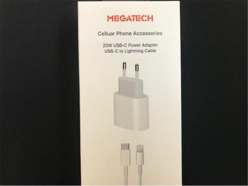 Megatech 20W Usb-C Power Adaptör+Usb-C To Lightning Kablo - - Megatech