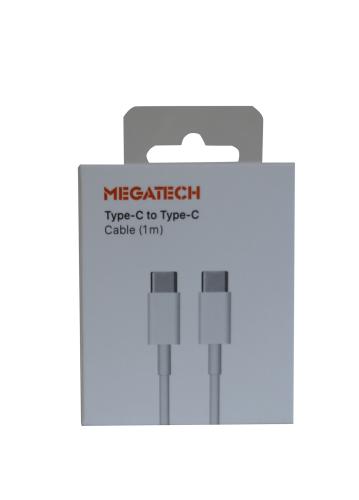 Megatech Mg-Ip15Tt 1Mt Usb Type-C To Type-C Şarj Ve Data Kablosu (Ipho