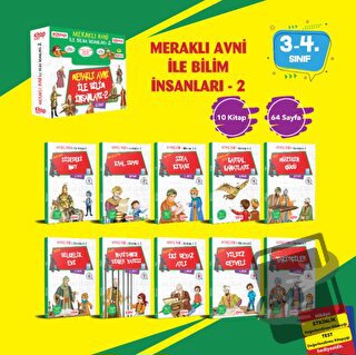 Meraklı Avni ile Bilim İnsanları Serisi - 2 (10 Kitap - Etkinlik Testi