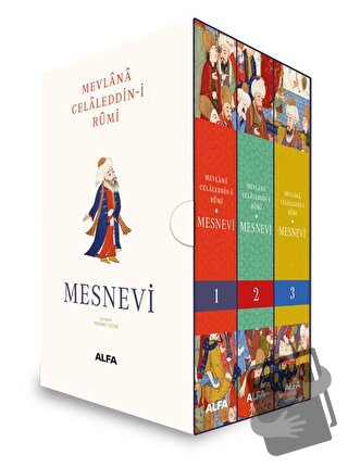 Mesnevi 1-2-3 (Kutulu) (Ciltli) - Mevlana Celaleddin-i Rumi - Alfa Yay