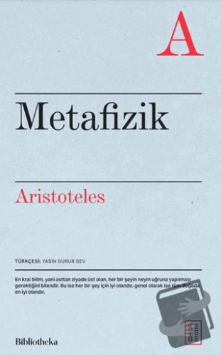 Metafizik - Aristoteles - Ketebe Yayınları - Fiyatı - Yorumları - Satı