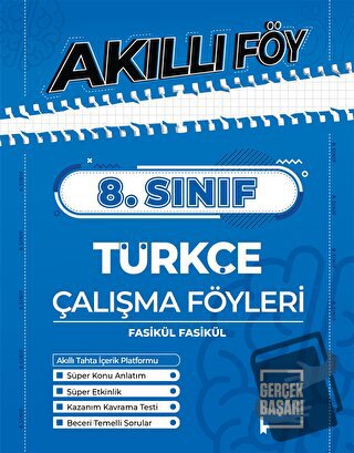 Metafor 8. Sınıf Türkçe Akıllı Çalışma Föyleri - Kolektif - Gerçek Baş