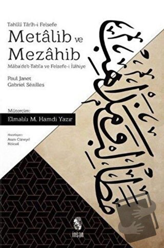 Metalib ve Mezahib - Gabriel Seailles - İnsan Yayınları - Fiyatı - Yor