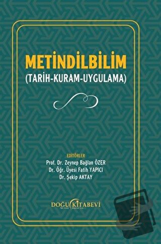 Metindilbilim - Fatih Yapıcı - Doğu Kitabevi - Fiyatı - Yorumları - Sa