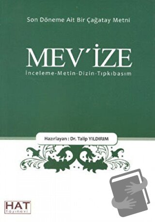 Mev'ize - Kolektif - Hat Yayınevi - Fiyatı - Yorumları - Satın Al