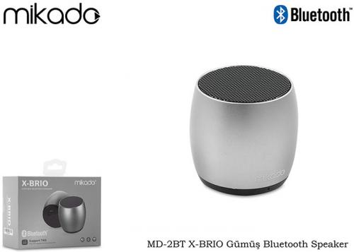 Mikado Md-2Bt X-Brıo Gümüş Bluetooth Speaker - - Mikado - Fiyatı - Yor