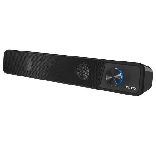 Mikado Md-69S Siyah 3Wx2 Led Işıklı Multimedia Soundbar Speaker - - Mi