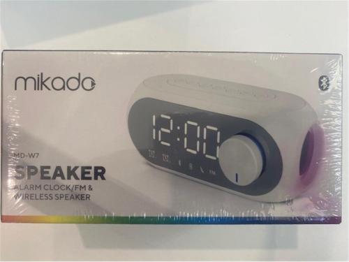 Mikado Md-W7 1200Mah 5W Beyaz Bluetooth-Aux-Derece-Usb-Fm Double Alarm