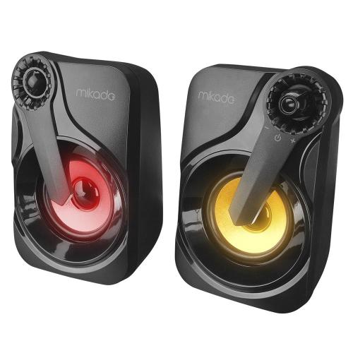 Mikado Md-X27 2.0 Multimedia 3W-2 Siyah 5V Usb Led Işıklı Speaker Hopa