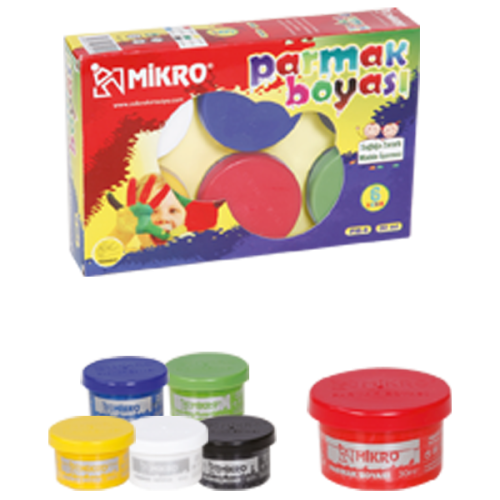 Mikro Parmak Boyası 30 Ml 6 Renk Pm-6 - - Mikro - Fiyatı - Yorumları -