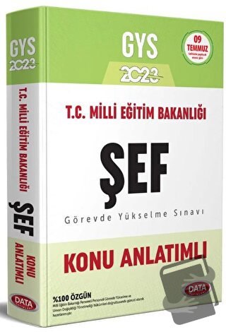 Milli Eğitim Bakanlığı Şef GYS Konu Anlatımlı - Kolektif - Data Yayınl