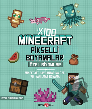 Minecraft Pikselli Boyama - Özel Biyomlar - Kolektif - Beta Kids - Fiy