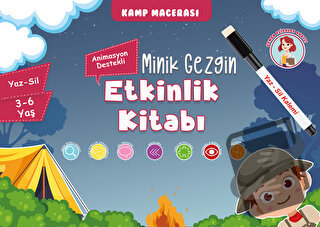 Minik Gezgin Etkinlik Kitabı (Animasyon Destekli) Yaz-Sil 3-6 Yaş - Ko