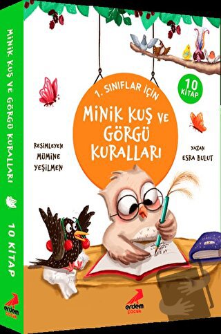 Minik Kuş ve Görgü Kuralları - 10 Kitap - Esra Bulut - Erdem Çocuk - F