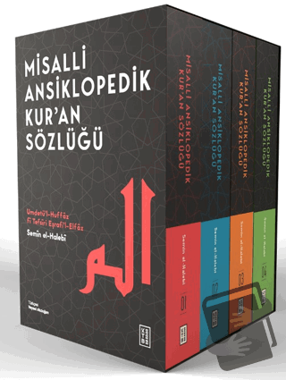 Misalli Ansiklopedik Kur’an Sözlüğü (4 Cilt - Kutulu) (Ciltli) - Semin