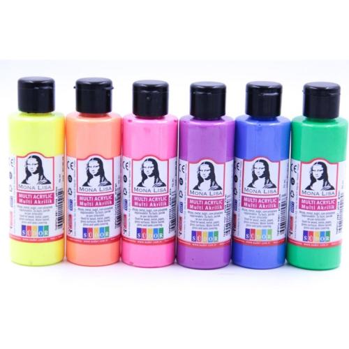 Monalisa Akrilik Boya Multi Fosforlu 6X70 Ml Sd1006F - - Mona Lisa - F