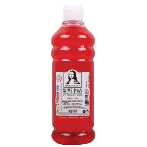 Monalisa Sıvı Yapıştırıcı Slime 500 Ml Kırmızı Sl05-3 - - Mona Lisa - 