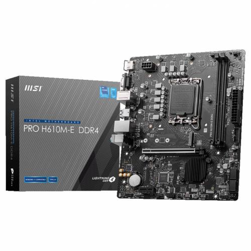 Msı Pro H610M-E 3200Mhz Ddr4 Soket 1700 M.2 Hdmı Vga Matx Anakart - - 