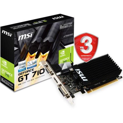 Msı Vga Gt 710 2Gd3H Lp Gt710 2Gb Ddr3 64B Dx12 Pc Ekran Kartı - - Msı