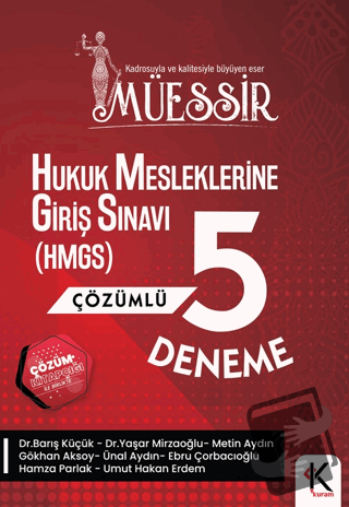 Müessir Hukuk Mesleklerine Giriş Sınavına (HMGS) Çözümlü 5 Deneme - Ba