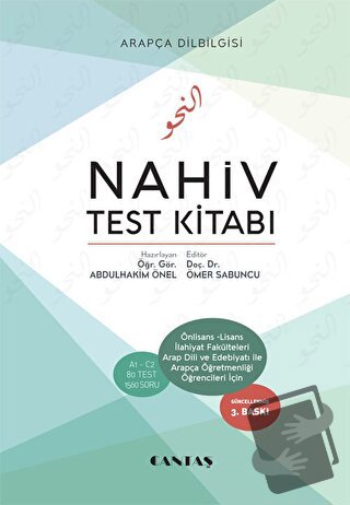 Nahiv Test Kitabı - Abdülhakim Önel - Cantaş Yayınları - Fiyatı - Yoru