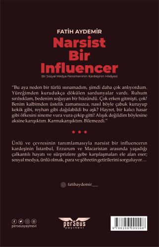 Narsist Bir Influencer - Fatih Aydemir - Perseus Yayınevi - Fiyatı - Y