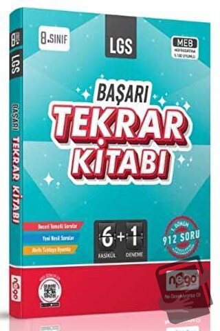 8. Sınıf LGS Başarı Tekrar Kitabı - Kolektif - Nego Yayınları - Fiyatı