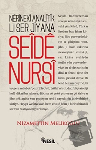 Nerineki Analitik Li Ser Jîyana Seide Nursi - Nizamettin Melikoğlu - N